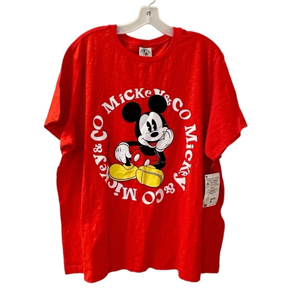Boys Disney Red Mickey Mouse T-Shirt - NWT